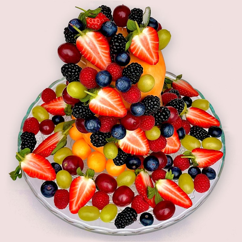 Berry Fruit Falls Platter 