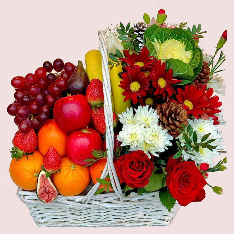 Fruits & Petals Willow Basket