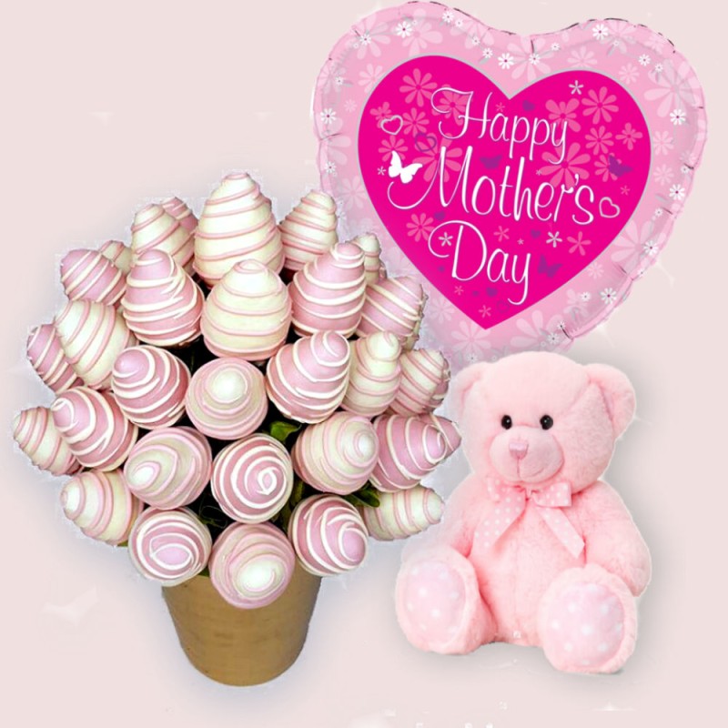 Mother's Day Pink Chocolate Bouquet-Package