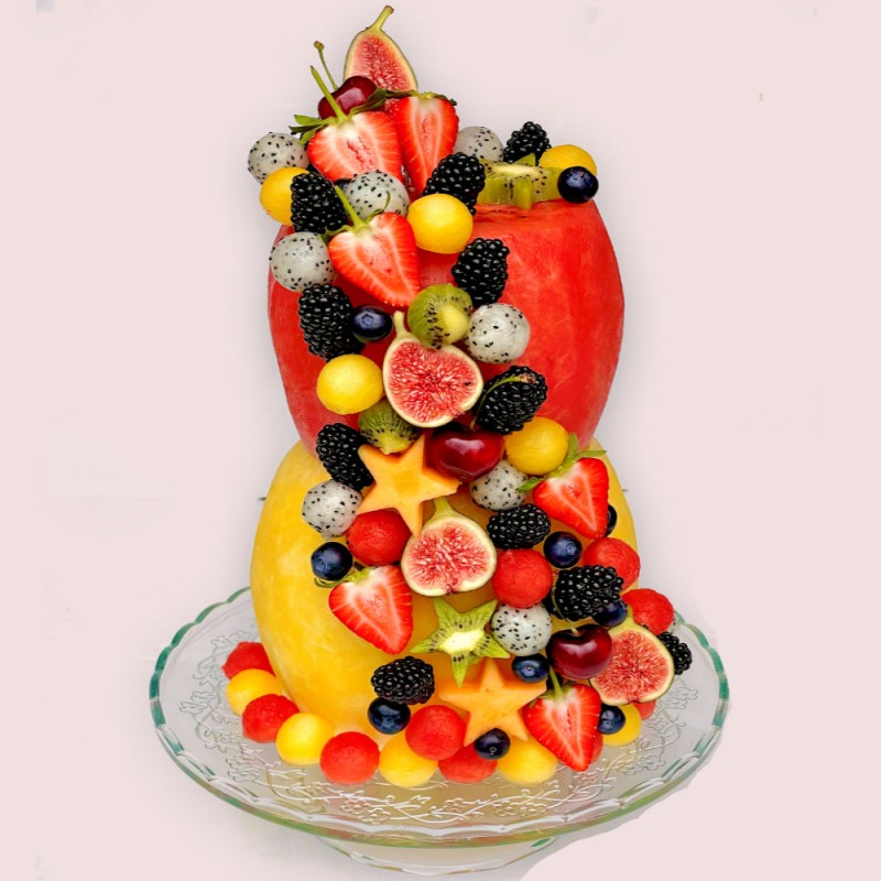 Rainbow Watermelon Cake