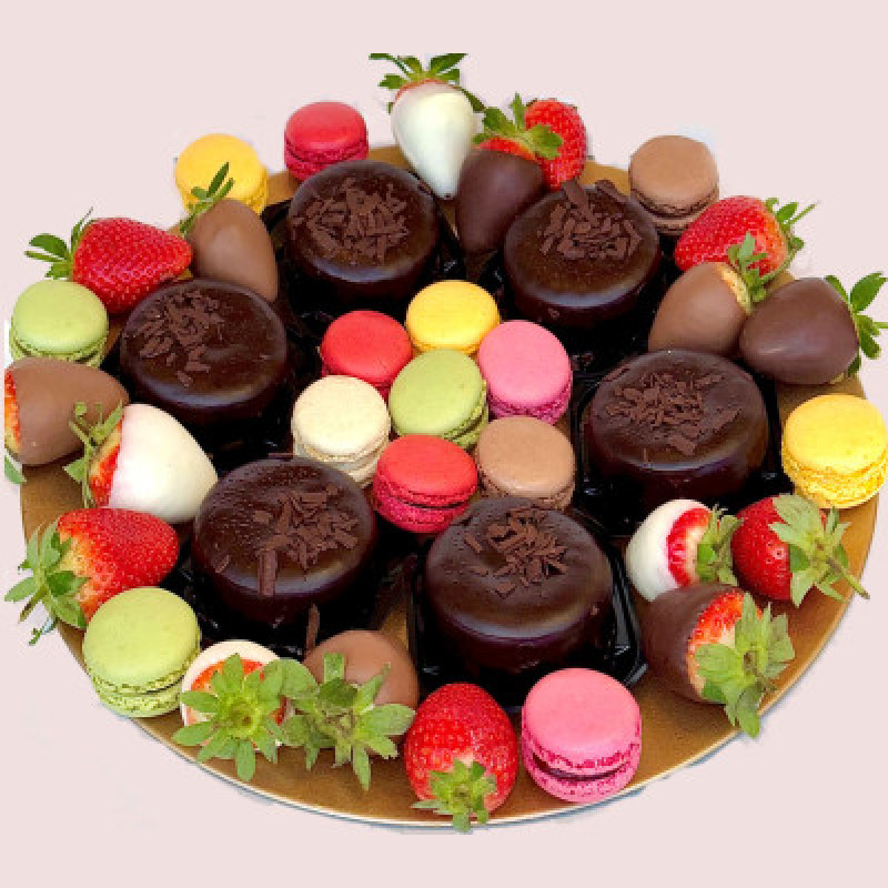 The Velvet & Silk Ganache Platter