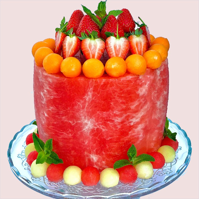Naked-Fruit Chiffon Cake