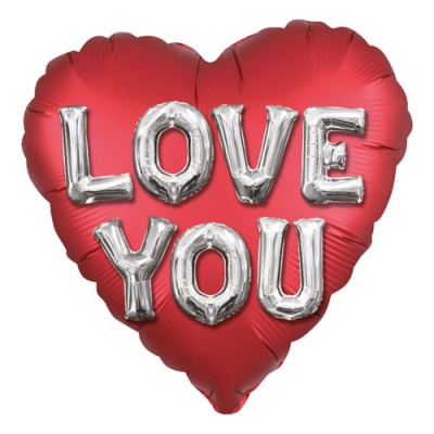 LOVE You 3-D Effect Supershape Balloon