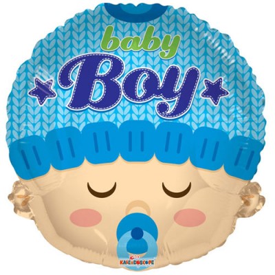 Baby Boy Head Shape Foil Balloon