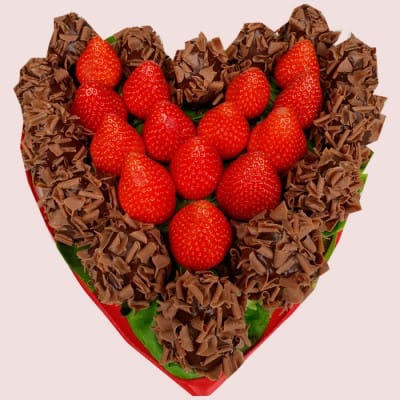 Dark Chocolate Berry Heart
