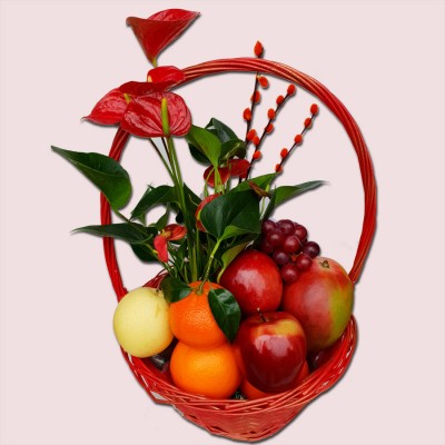 Fruits & Flowers Basket