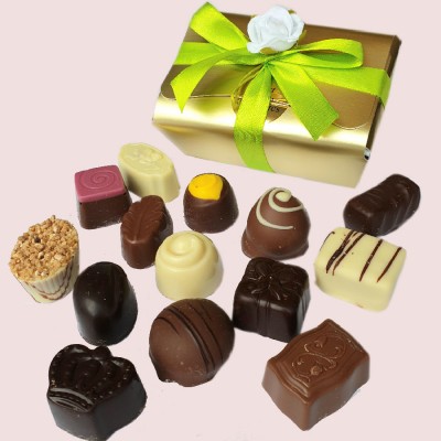 Golden Ballotin Assorted Belgian Chocolates