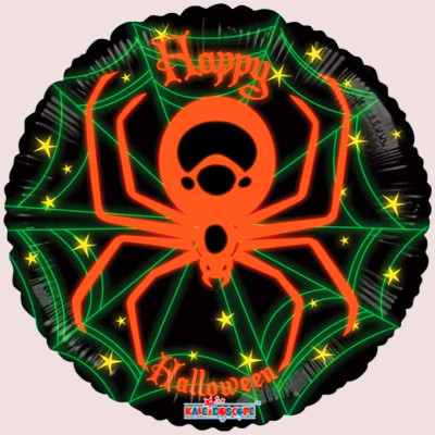 Halloween Spider Neon Balloon