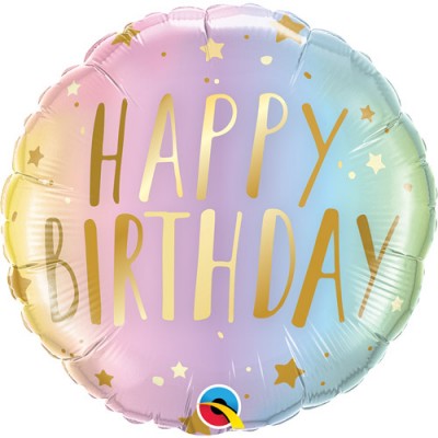 Happy Birthday Pastel Balloon