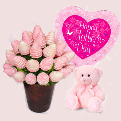 Mother's Day Pink Chocolate Bouquet-Package