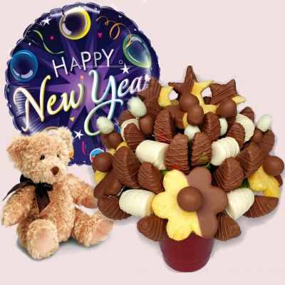 Happy New Year Chocolate Star Gift Pack