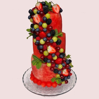 Watermelon Fruit Cake 3 Tier