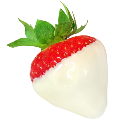10 White Chocolate Strawberries 