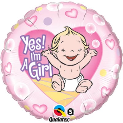 'Yes! I'm A Girl' Balloon